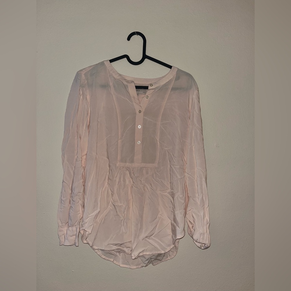 Work peach blouse